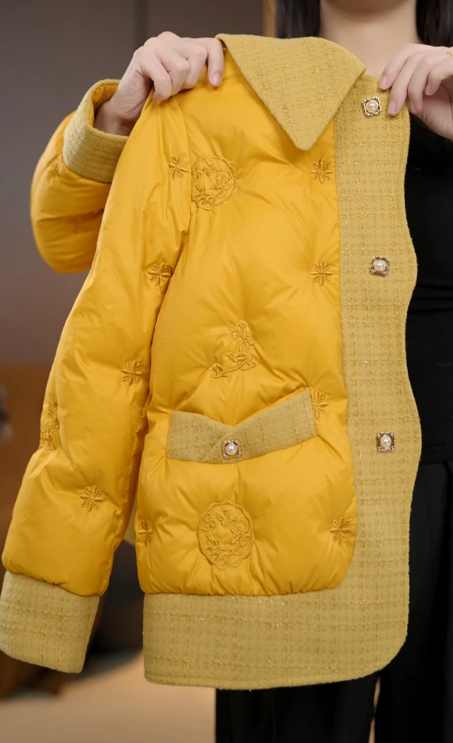 【MR】新年战袍|新款小香风时尚气质设计感显瘦保暖羽绒服