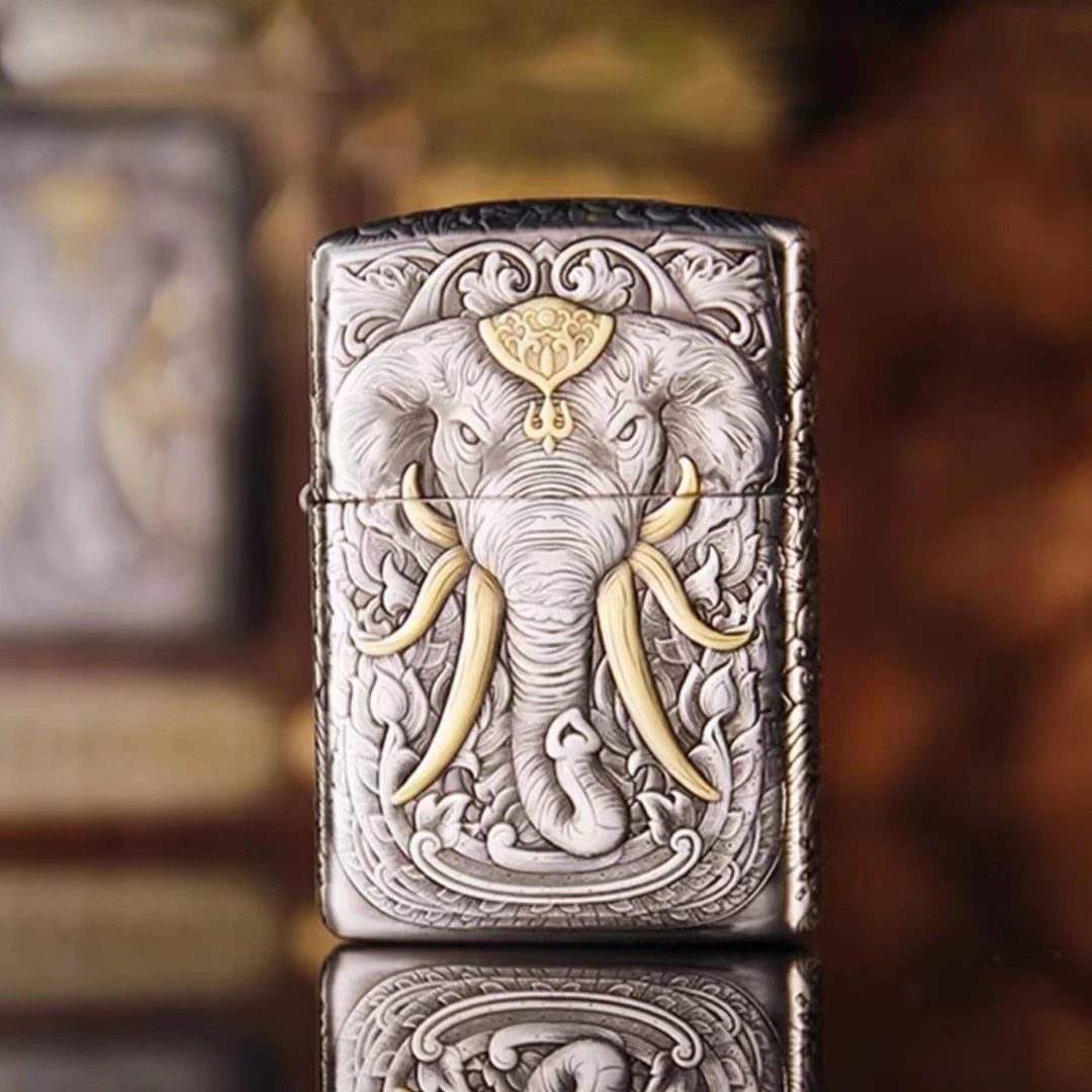 ZIPPO/之宝打火机 DIY168盔甲 繁花景象 防风双面个性DY9912QT