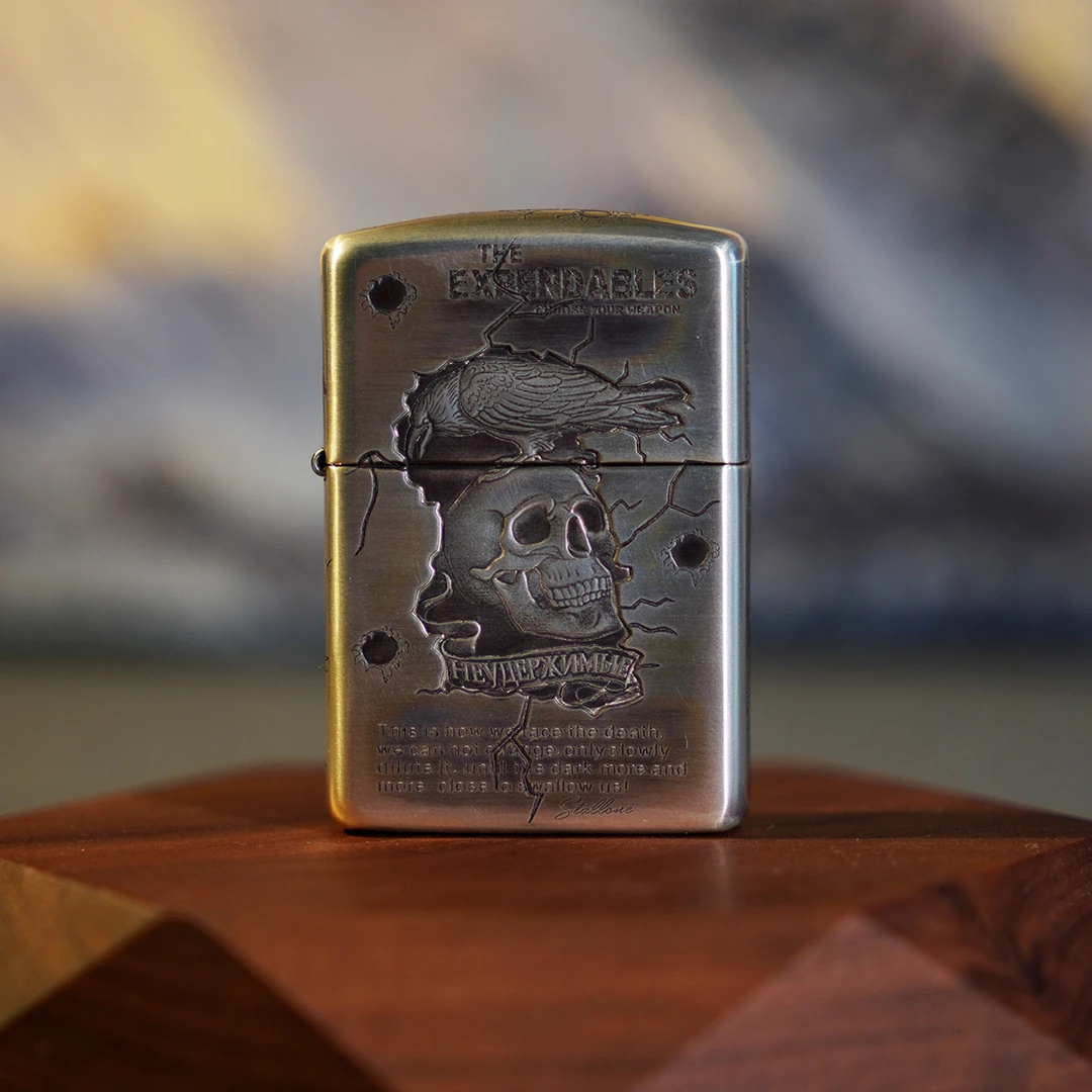 ZIPPO/之宝打火机 敢死队 925银盔甲 男士送礼收藏男士DY9918DK