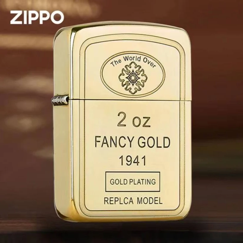 ZIPPO/之宝打火机 1941复刻小金砖 钛金 镜面 防风个性男士送礼