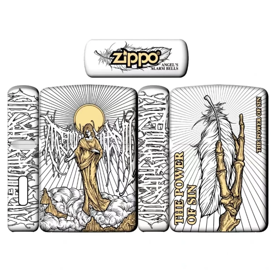 ZIPPO打火机 天使神辉   错金银盔甲机工艺精雕DY9912JY