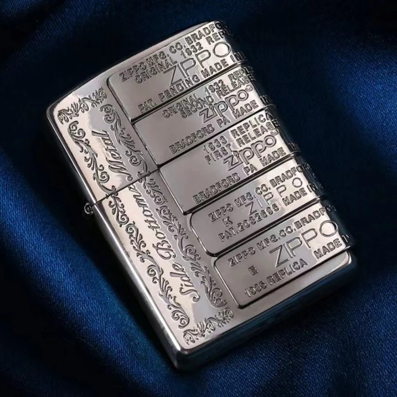ZIPPO打火机 五代标志贴章熏黑镜面个性仿古送礼DY99003TZ
