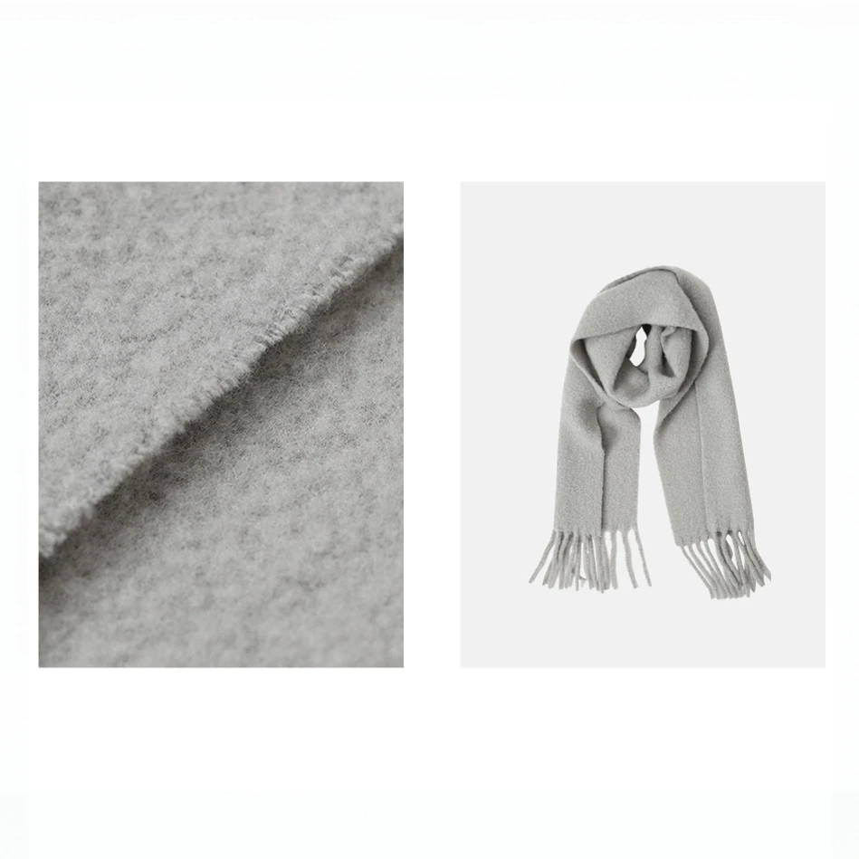 JiaoyeKequer绵羊毛时尚保暖围巾休闲百搭舒适柔软针织披肩 Z8256