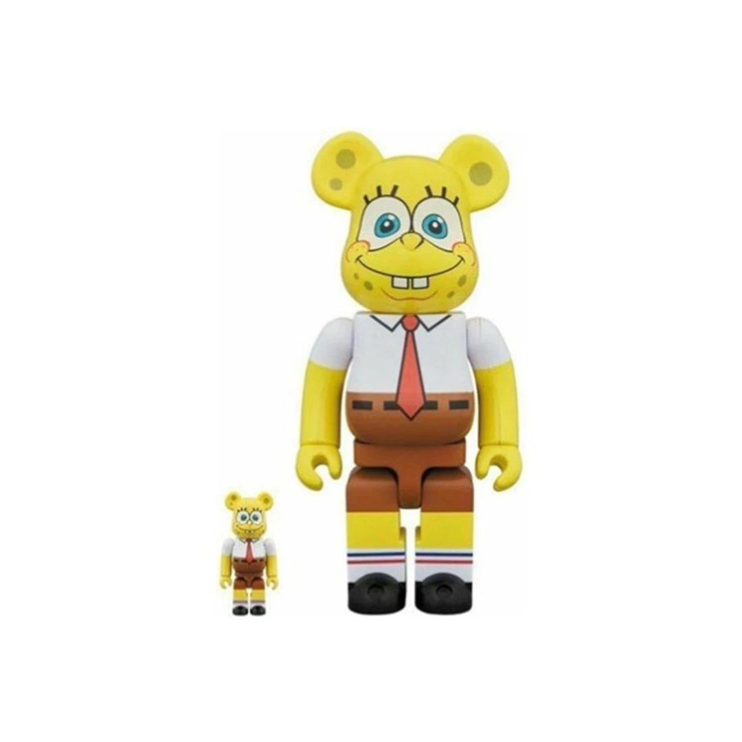 积木熊Bearbrick 海绵 宝宝2代 拆检 400%+100%尺寸28cm/7cm潮玩