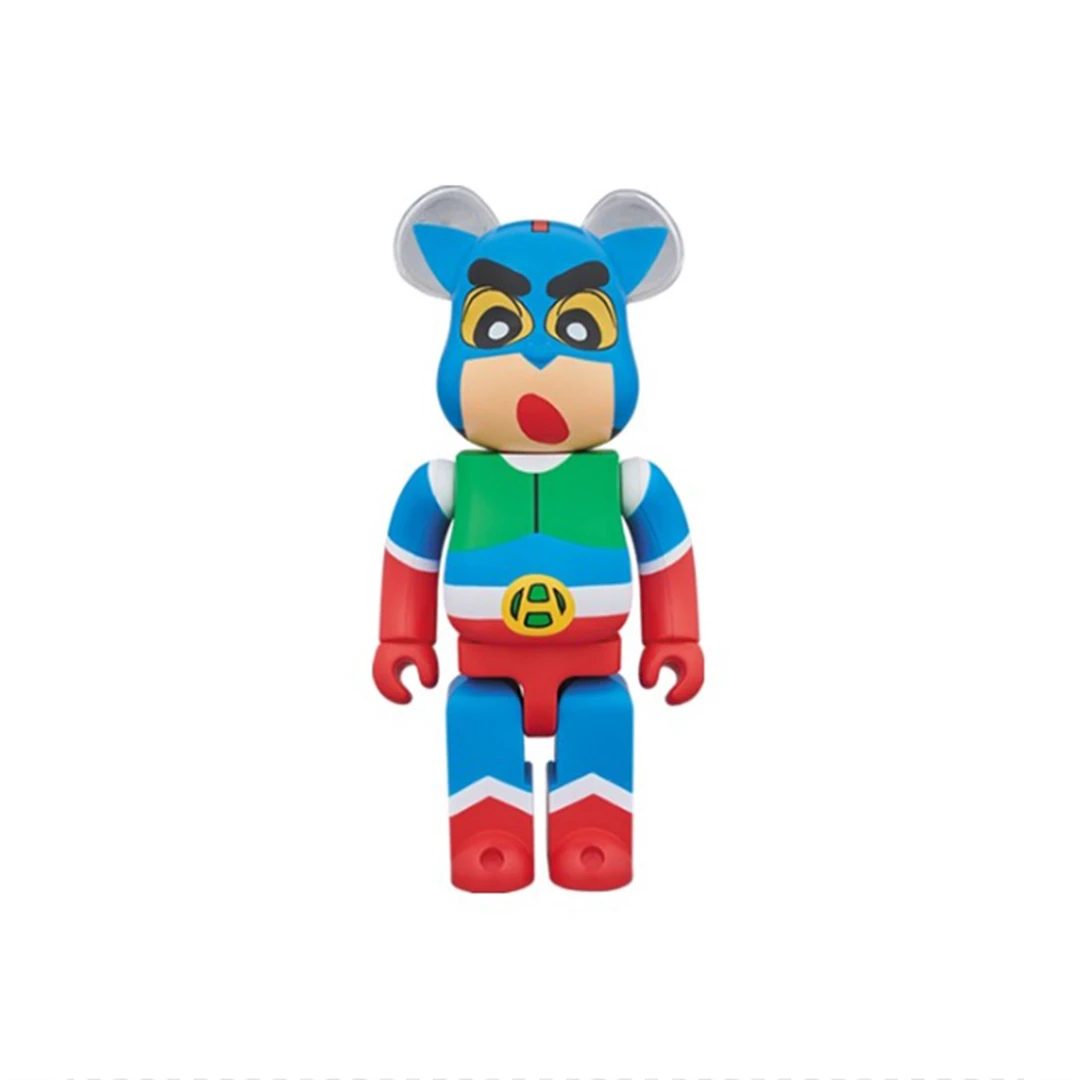 积木熊Bearbrick 小新联名款假面超人 400%尺寸 潮玩