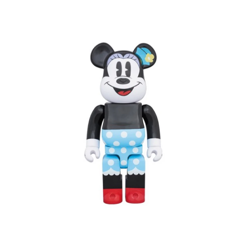 积木熊Bearbrick 2018蓝裙米老鼠 拆检 400%尺寸 潮玩