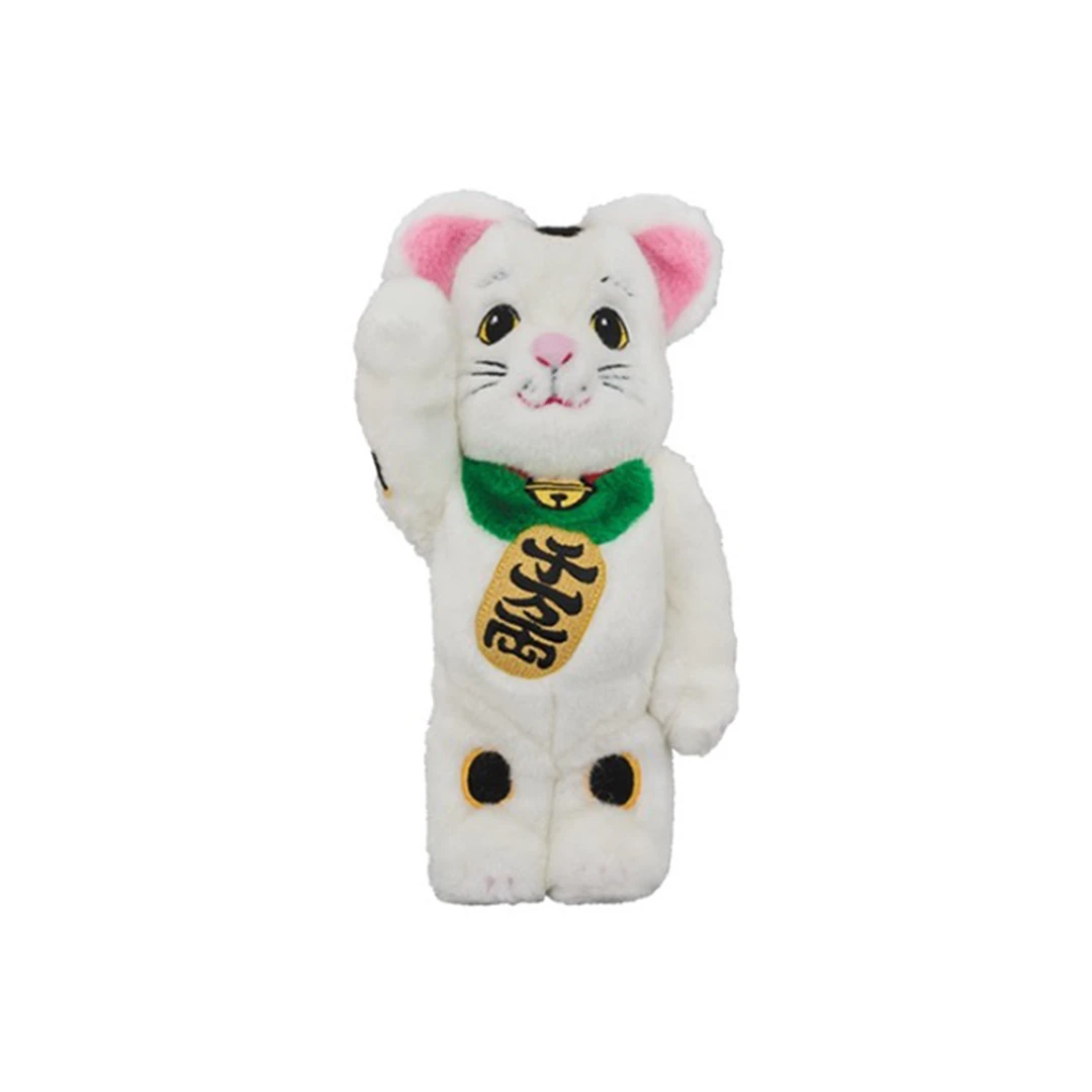 积木熊Bearbrick 白色毛绒千万两 拆检400%尺寸 潮玩