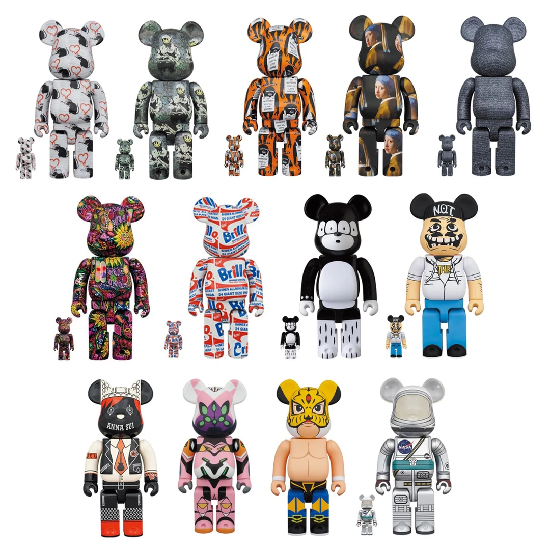 积木熊Bearbrick 488艺术家等款 拆检/全新 400%尺寸28cm潮玩