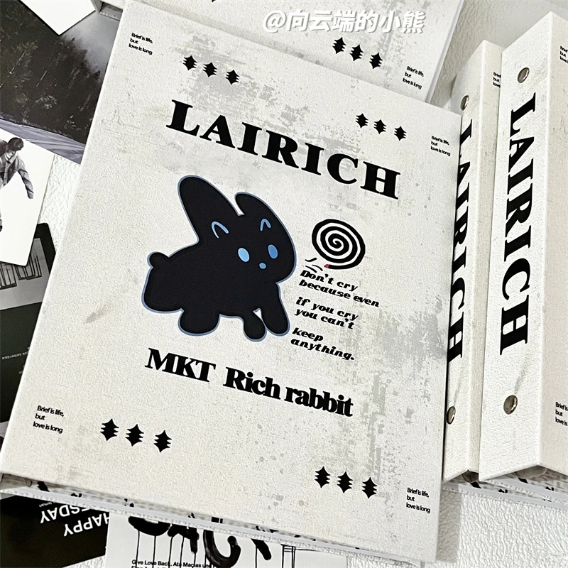 蚊香趴趴狗卡册拍立得小卡相册集卡通A5硬壳四宫格小众追星收纳册