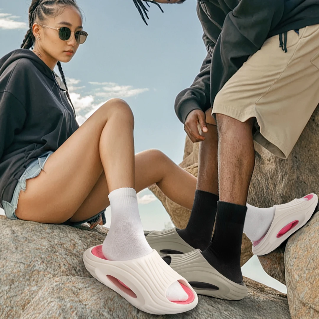 洁丽雅 家居踩屎感凉拖鞋女室内软底情侣户外沙滩海边学生宿舍