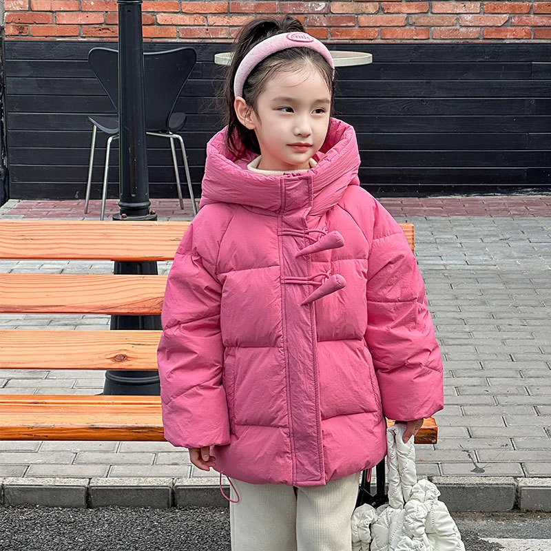 女童羽绒服冬季保暖2024新款女宝宝冬装洋气女孩公主网红儿童外套