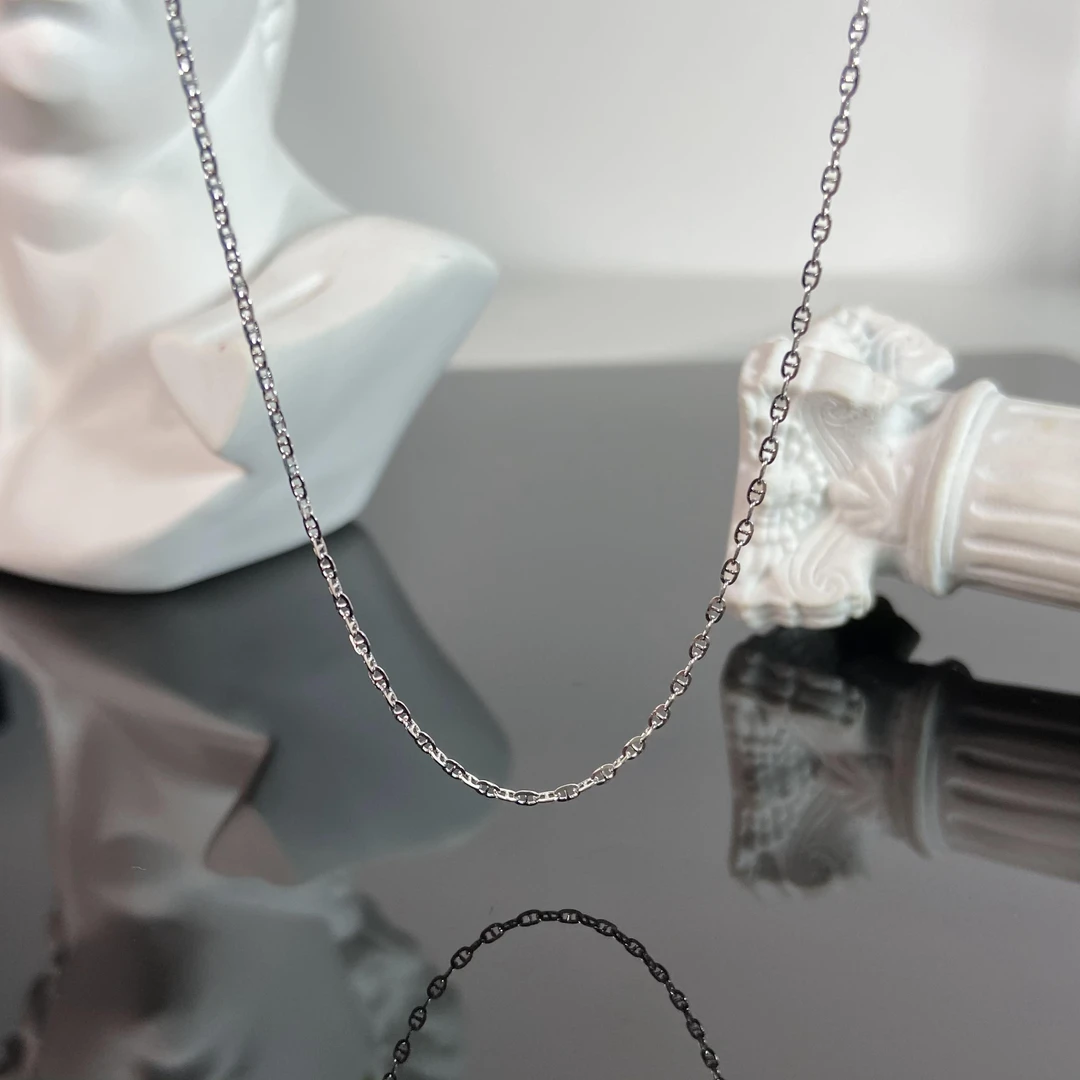 【芮泊珠宝】PT950铂金猪鼻子链素链（多退少补）简约时尚铂金项链