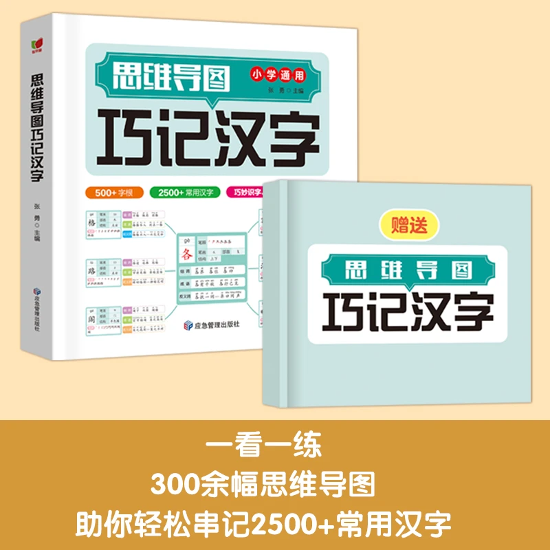 书行《思维导图巧记汉字》赠配套默写练习册小学1-6年级2500+汉字Z