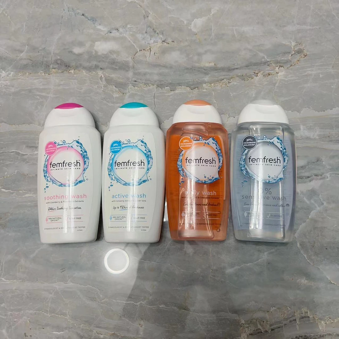 英国制femfresh芳芯女性清洗液私处护理液250ml 抑菌止痒清洁保湿