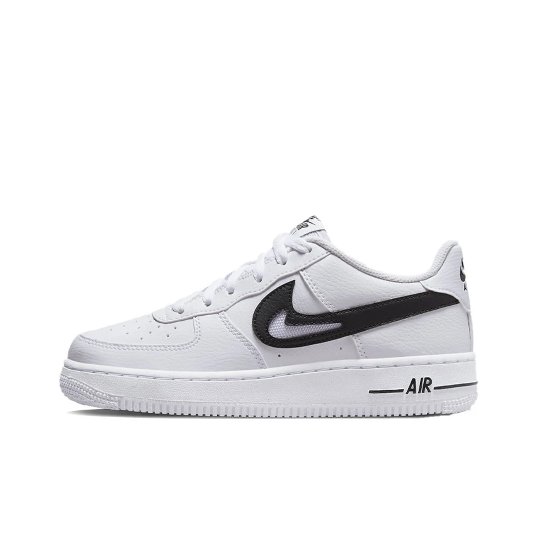 Nike耐克AIR FORCE 黑白空军一号GS女款板鞋复古休闲鞋DR7889-100