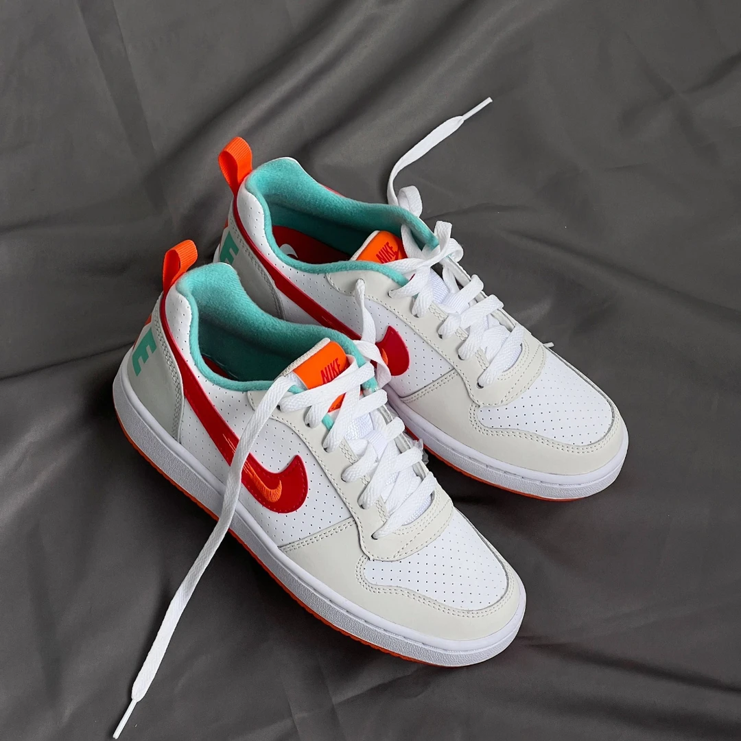 Nike耐克COURT BOROUGH芝加哥白红女子运动休闲小白鞋 DD8495-106