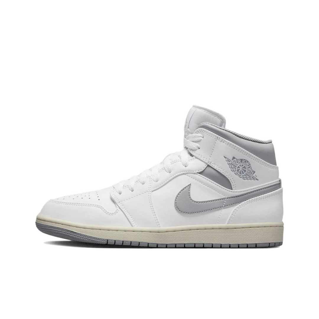 NIKE耐克男子AIR JORDAN AJ1 MID烟灰运动篮球鞋板鞋554724-135