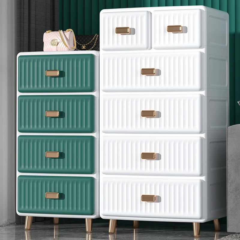 收纳柜抽屉式家用塑料多层收纳储物柜客厅杂物置物柜子衣服整理箱