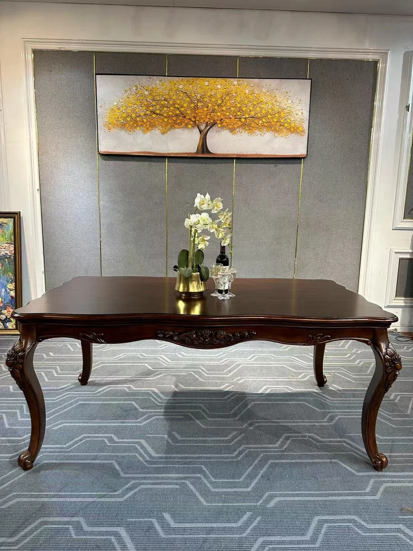 151长餐台   1850*1020*790 美式复古简约餐桌餐台