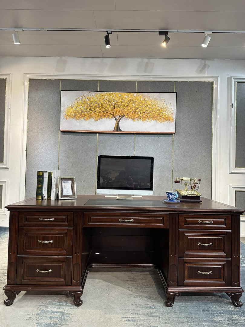 SZ115书桌 1930*900*790  书桌办公桌 美式复古书房