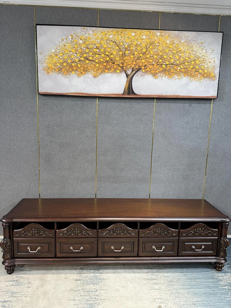 2.2m电视柜（常规色）2200*610*590   美式客厅家用11