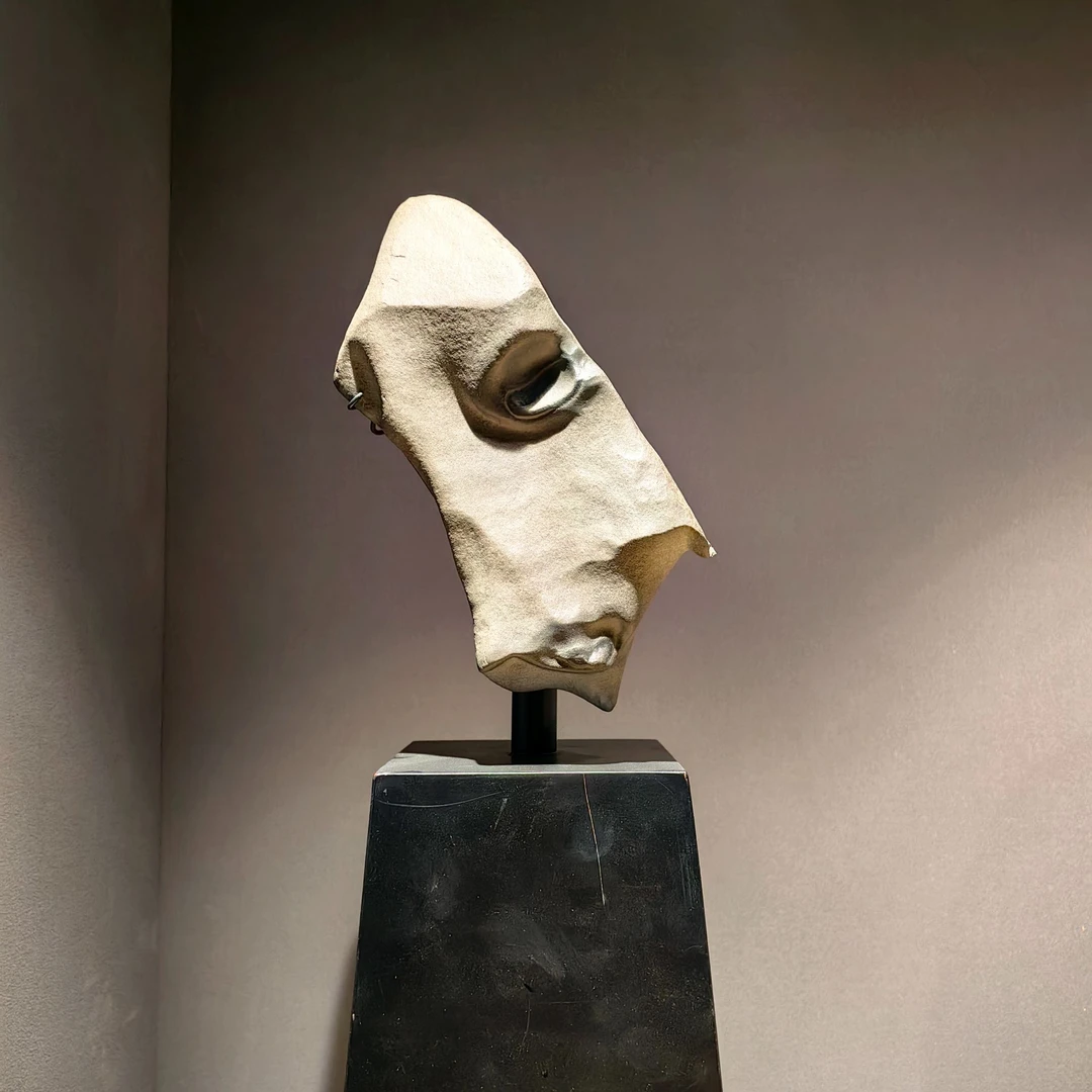 新疆戈壁石奇石观赏石阴阳石家居客厅摆件把件把玩中古复古百搭