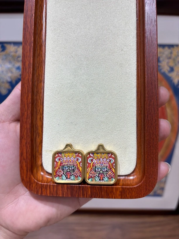 热贡卡~纯手绘卡扎基拉姆~ 2成2小尺寸