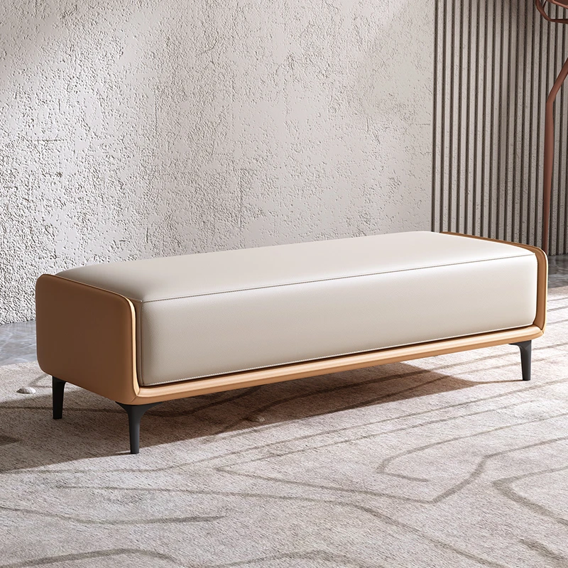 意式床尾凳卧室极简床前凳床榻简约现代床边凳长条凳衣帽间沙发凳