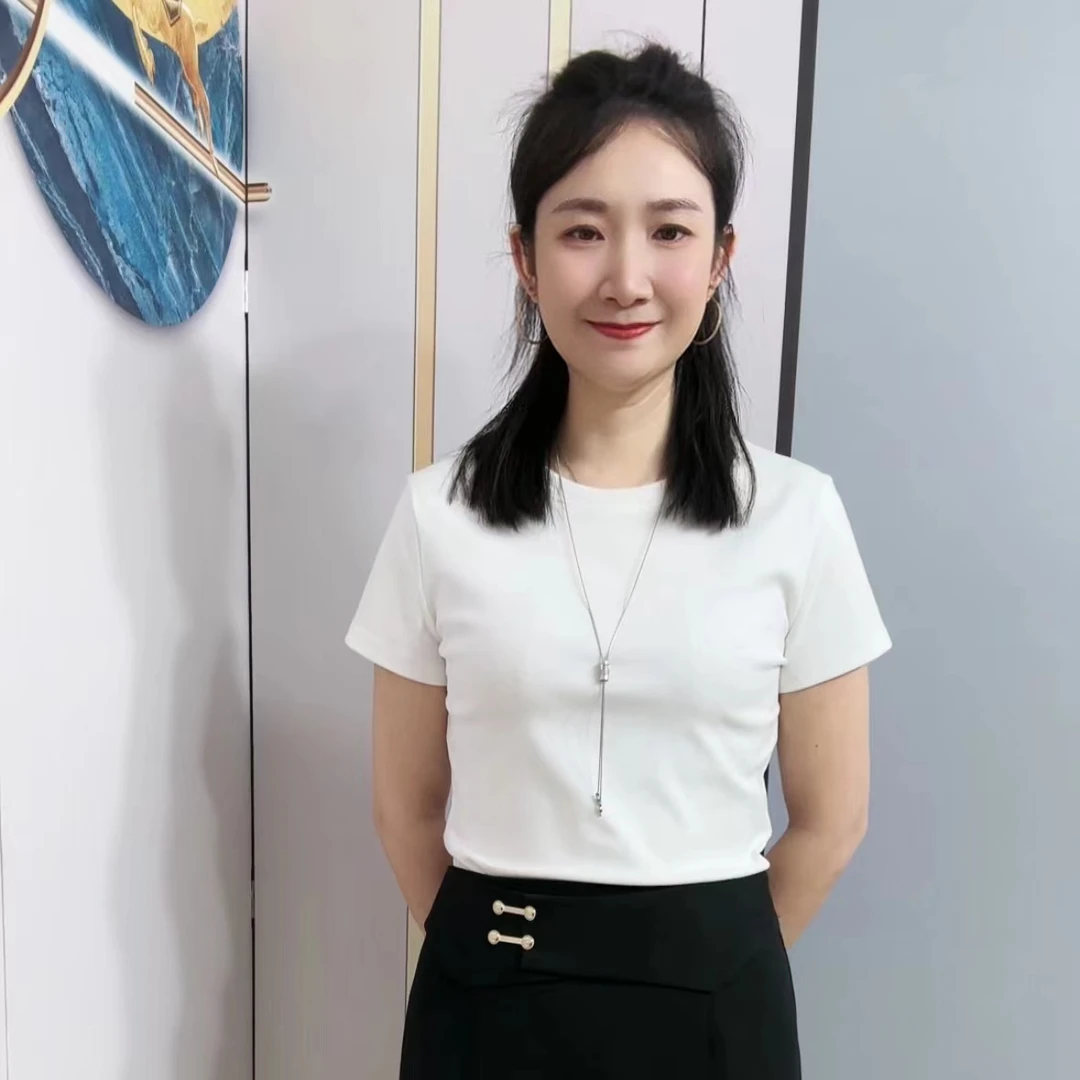 新款夏季2024圆领短袖T恤简约百搭修身显瘦女士纯色打底衫上衣女