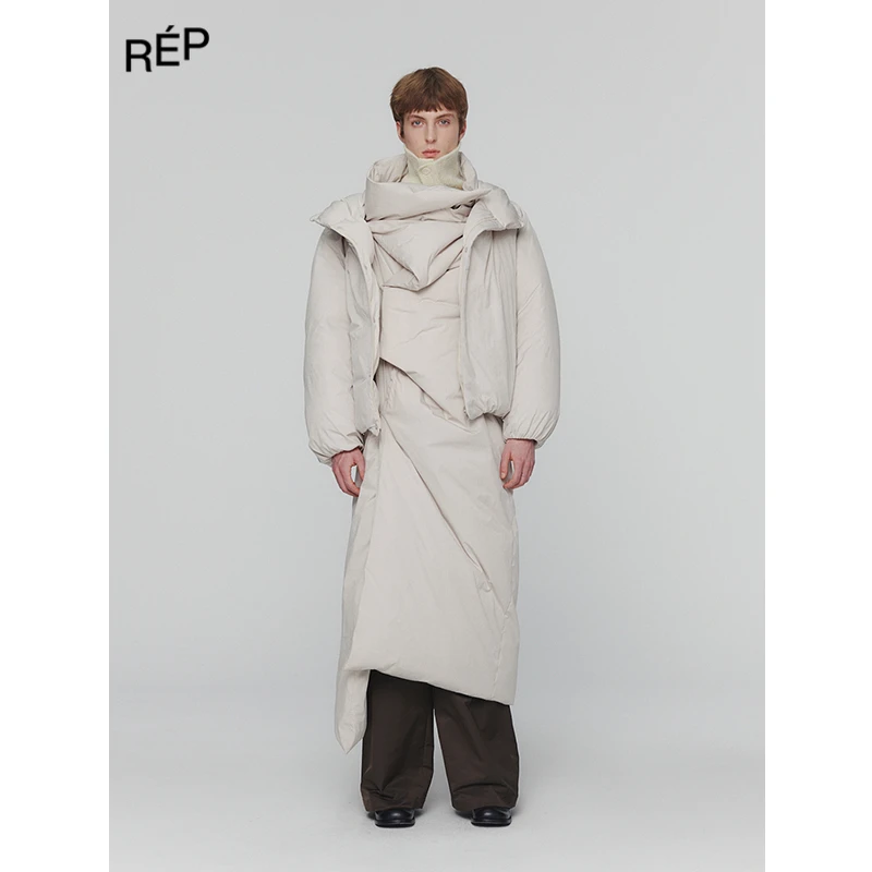 AMOMENTO设计师品牌米色短款羽绒服24FW TheREPUBLIQUE女装买手店