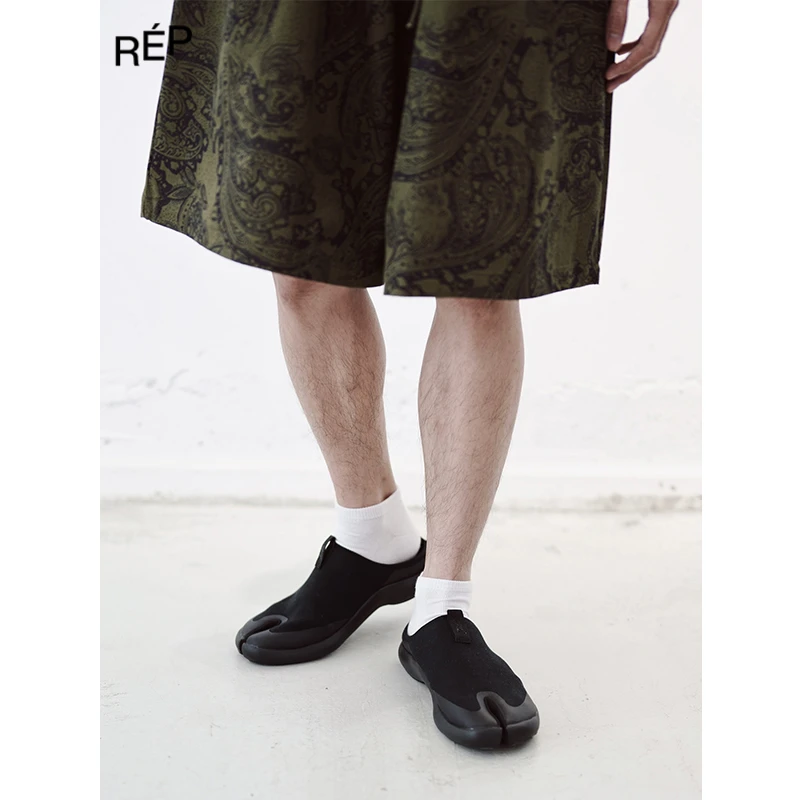 TABI设计师品牌黑色TABI穆勒鞋24PS新款TheREPUBLIQUE
