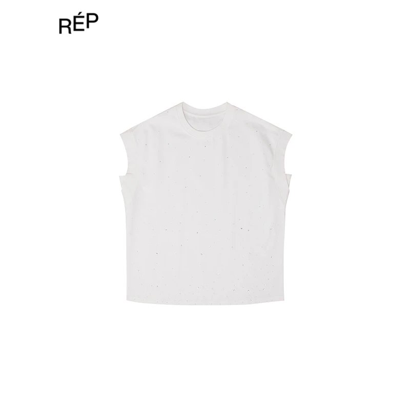 【4折】COEMES设计师品牌白色无袖T恤 TheREPUBLIQUE（特价NO退换）