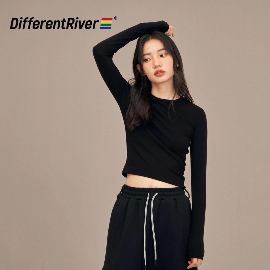 DifferentRiver2023秋冬【假日2.0】旷野系列-女款爽棉正肩打底T恤