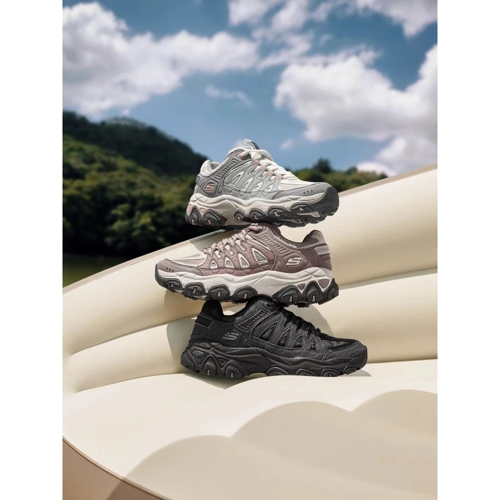 Skechers斯凯奇女秋冬新款防滑耐磨EVA绑带运动休闲户外鞋180172