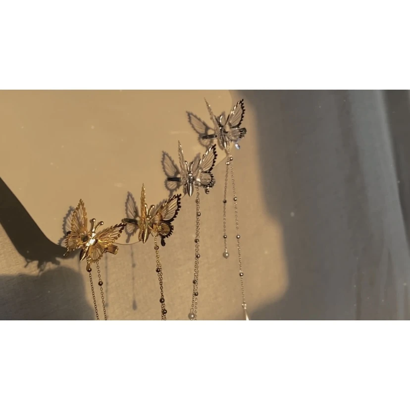 【颤颤蝴蝶】流苏发夹古风配饰