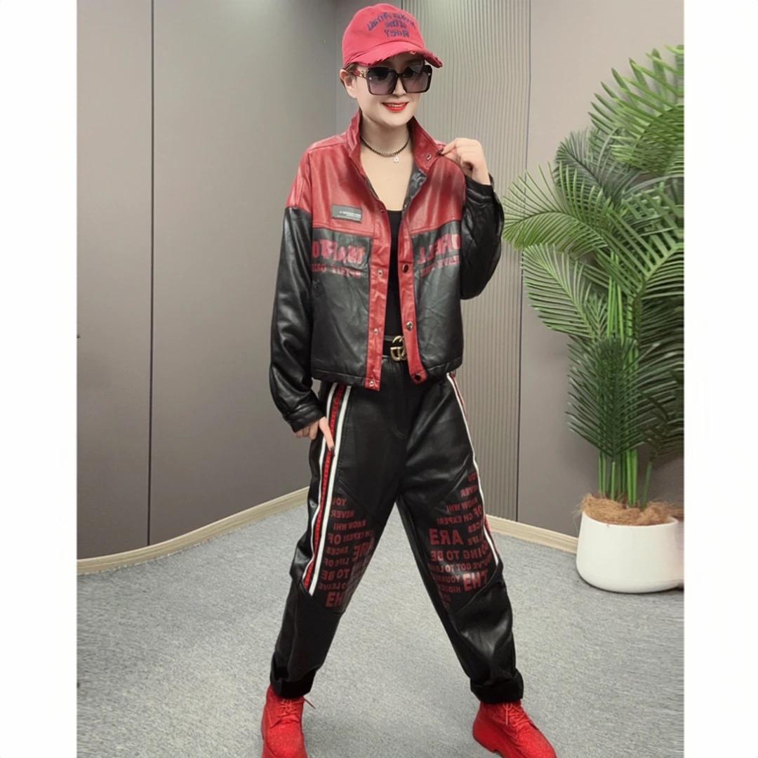 欧货新款时尚休闲潮流蛋白皮棉衣外套  53583