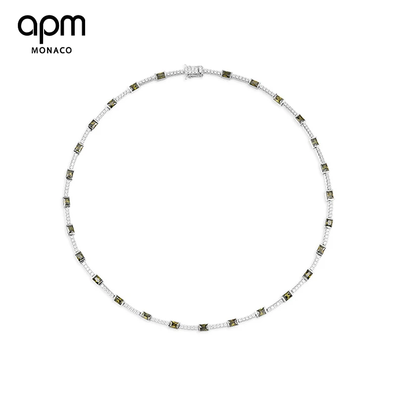 apm MONACO Festival系列 微镶绿色项链AC6260XARG