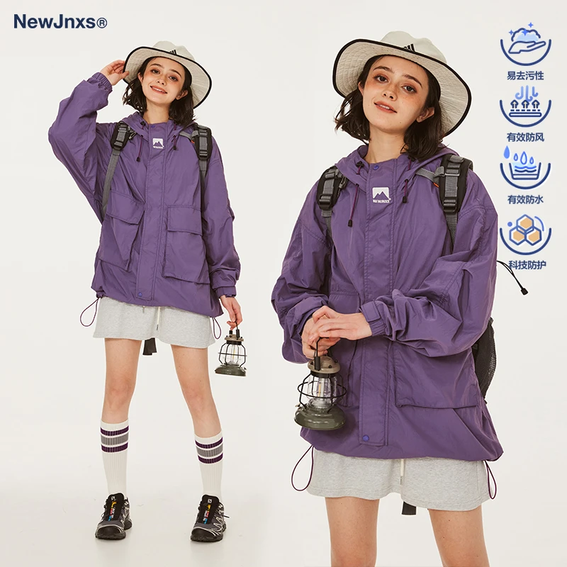 江南先生日系复古防风防泼水夹克外套男女潮牌 JNXS3375