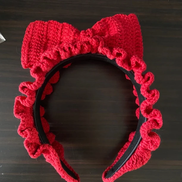 手工毛线钩织diy发饰系列祖母格拼接款网红发箍民族风成品