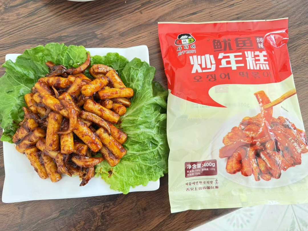 连云港发货鱿鱼炒年糕400克6包