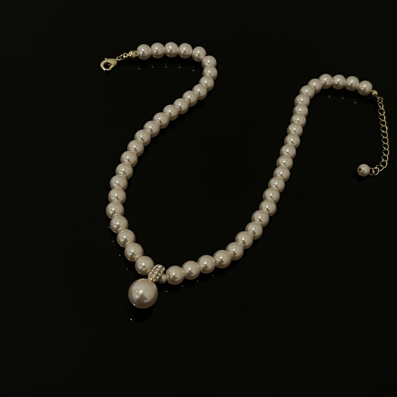 铜合金仿珍珠项链 22106秋冬时尚毛衣链高库存仙女温柔显瘦款