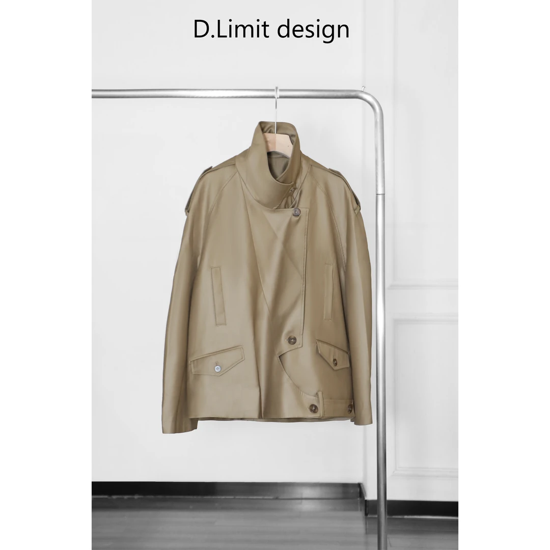 【D.Limit design】时尚风衣短款风衣DLMK589