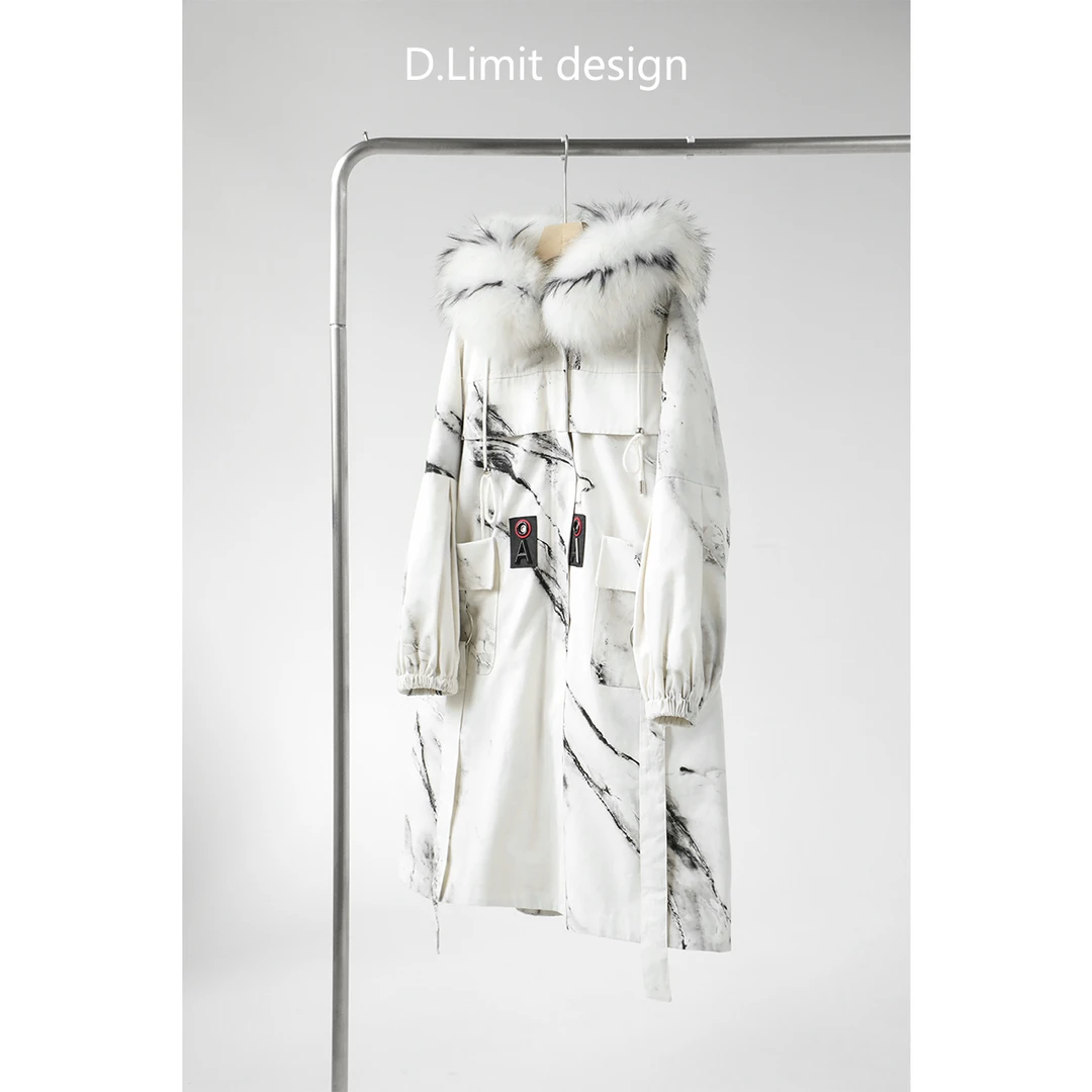 【D.Limit design】设计款大理石鹅绒服DLJY0216