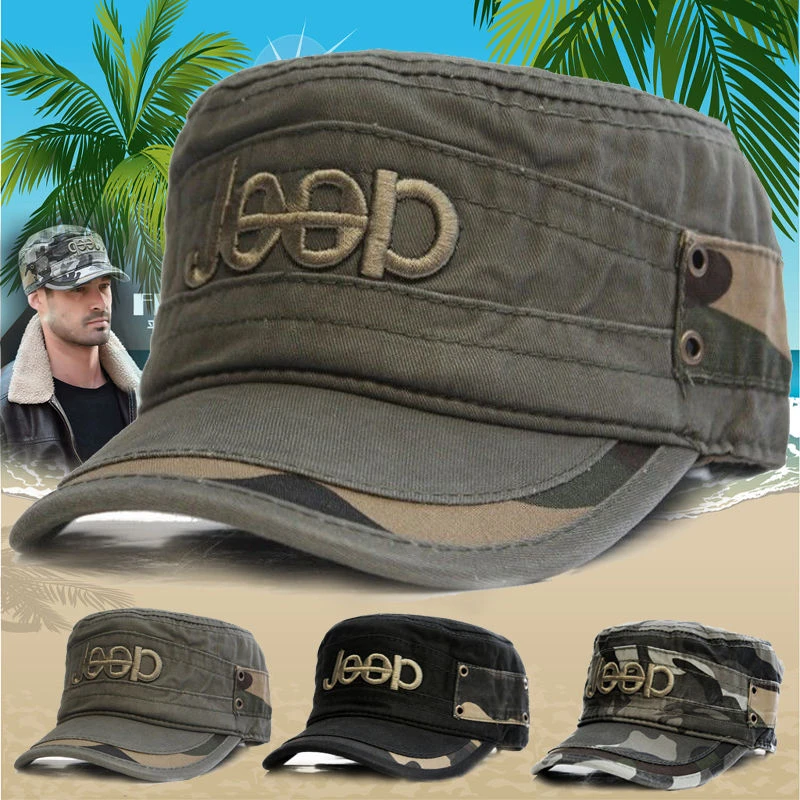 帽子男士春夏秋季中老年人平顶帽户外休闲出游骑行纯棉透气遮阳帽