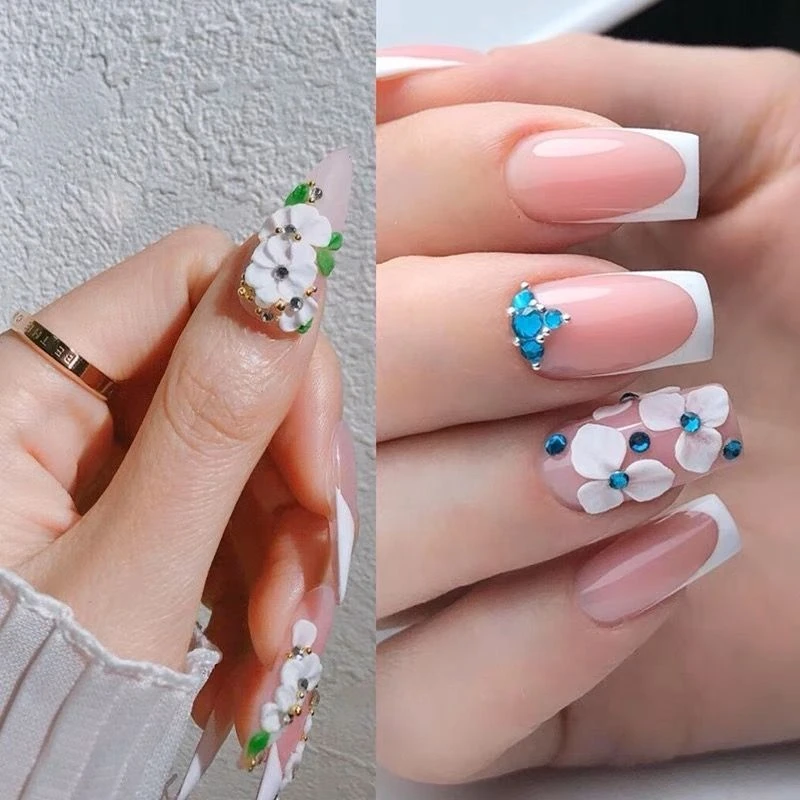 美甲造型雕花胶手办塑型不沾手专用12色彩色美甲造型胶