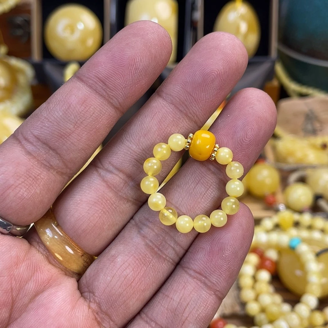【闪购商品】蜜蜡戒指未镶嵌