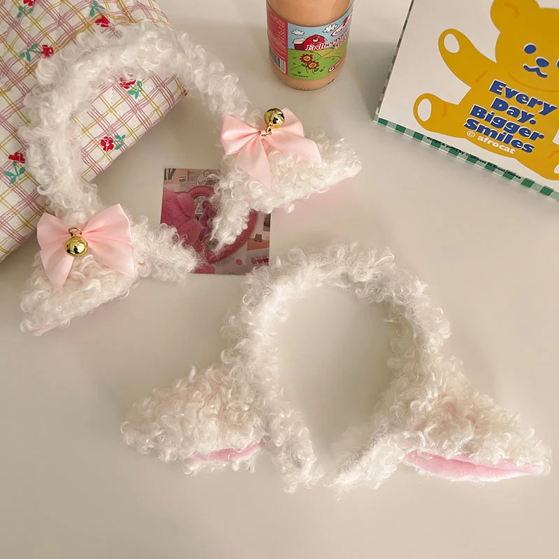 小羊耳朵发箍软萌萌羊了个羊卡通可爱少女百搭头箍