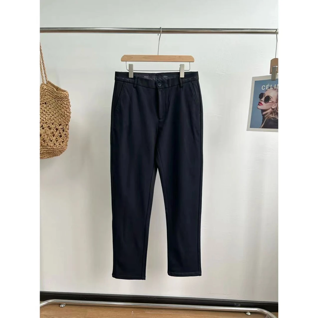 N1065P    舒适弹力直筒柔软亲肤中高腰男士休闲长裤 （卡码拍大）