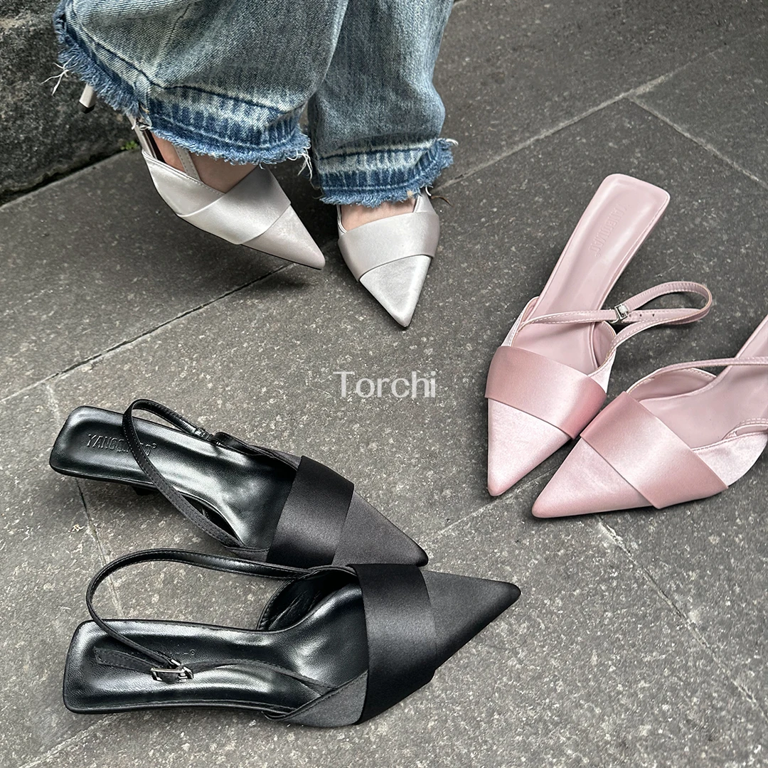 TORCHI /星河隐约 /气质网红性感百搭时尚法式细跟尖头高级女鞋