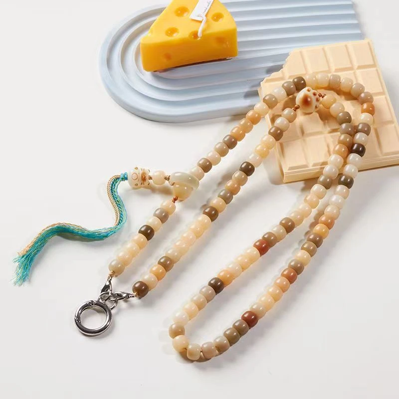 风化菩提手机链猫咪挂脖斜跨款挂绳送闺蜜礼物【旅行出行超方便】